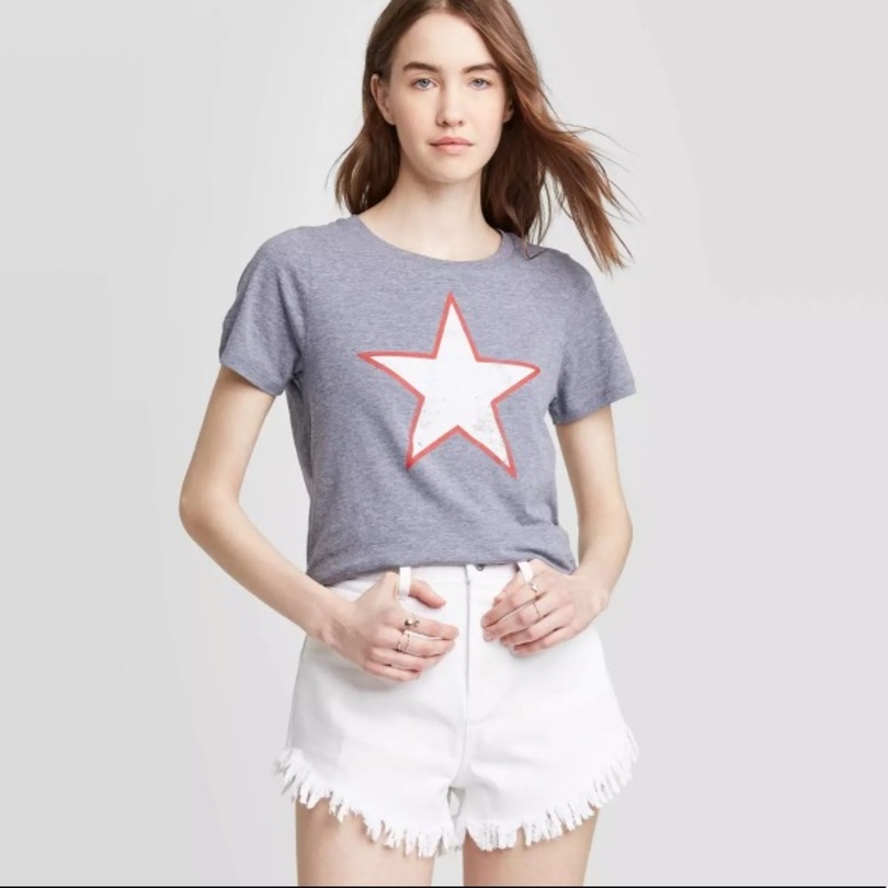 GRAYSON/THREADS Gray Star TShirt NWT Size S